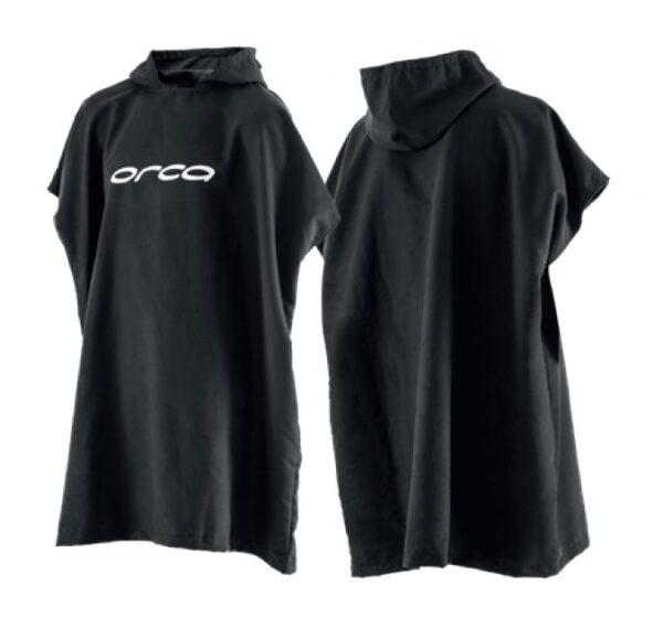 Orca akcesoria ręcznik typu poncho czarny