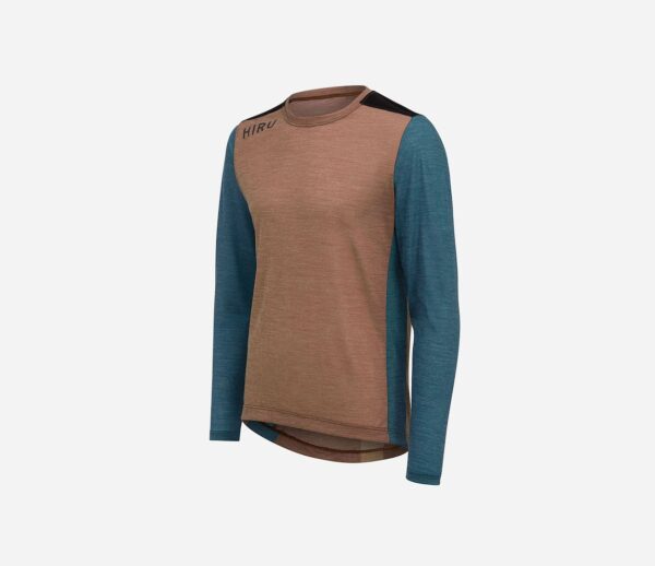 Orbea HIRU koszulka męska LS ADVANCED Merino SAND