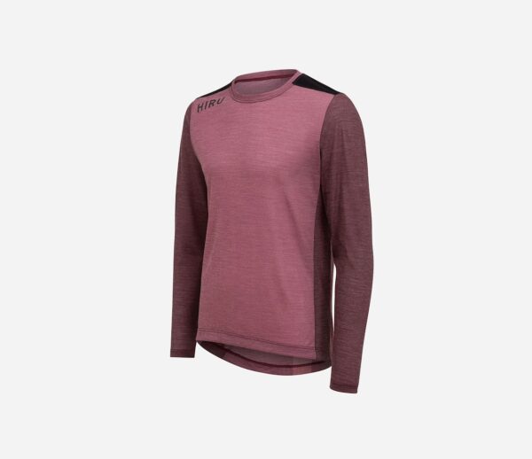 Orbea HIRU koszulka męska LS ADVANCED Merino PINK
