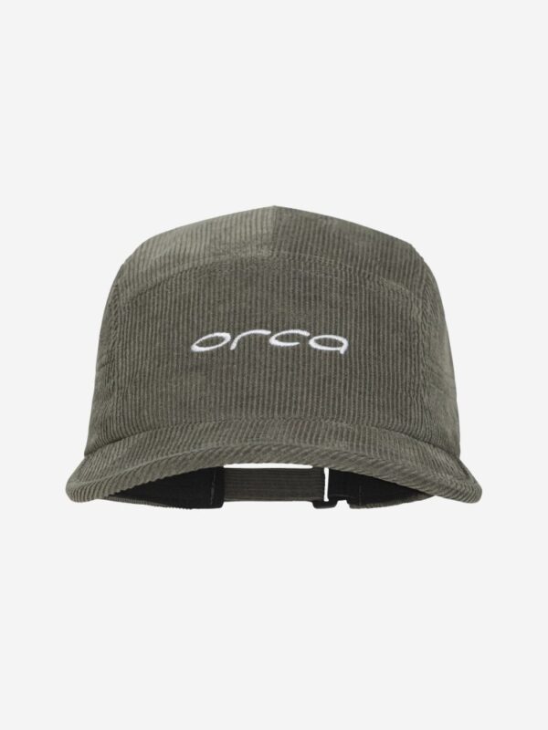 Orca Czapka sztruksowa DARK GREEN
