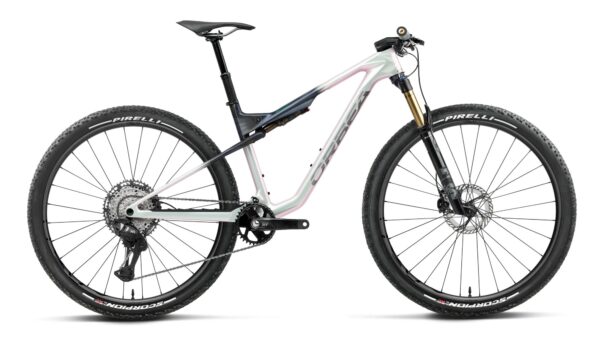 Orbea rower MTB OIZ M-PRO Iris White - Seaweed Carbon View